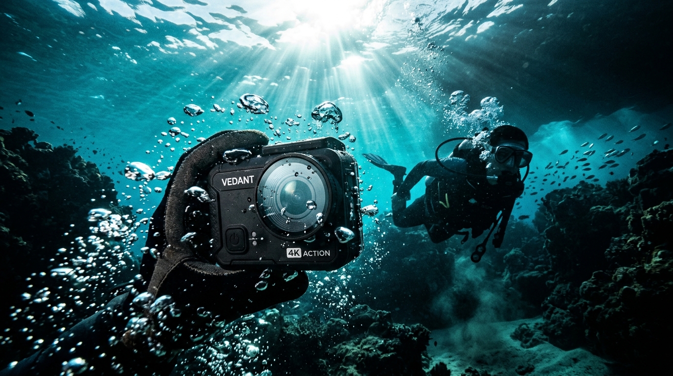 Vedant Action Camera Underwater
